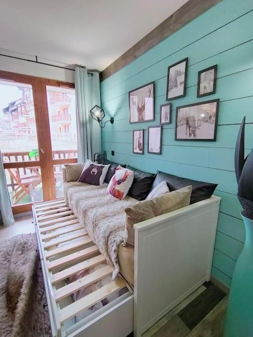 Superbe T2, à 100 mètres des pistes, piscine d'été Apartamento Valmeinier Exterior foto